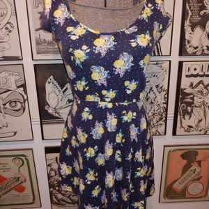 Cute Charlotte Russe Floral Skater Mini Dress